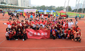 本行贊助了58位同事及其子女參加10公里和3公里的團體賽及個人賽，以及800米親子賽。