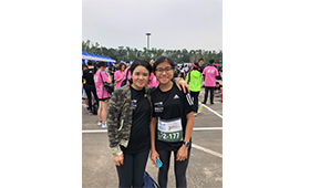 Colleague joined the 3km race together with family member for a healthy and meaningful weekend. 