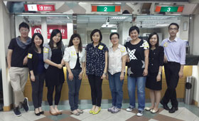 Our colleagues of Wanchai Branch dressed casually on the Dress Casual Day to support the meaningful event.