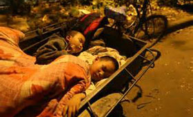 地震令超过两万名儿童受影响。（图片辑自网络新闻报导）