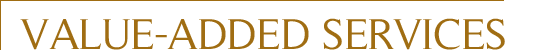 VALUE-ADDED SERVICES